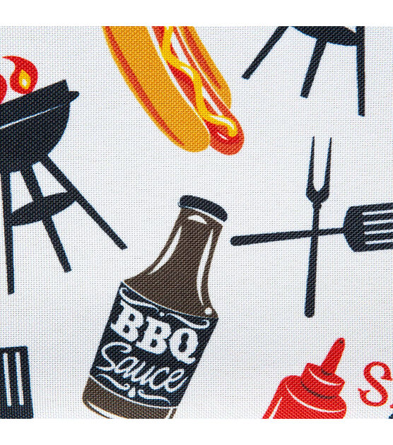 Design Imports BBQ Fun Outdoor Tablecloth 120", , hi-res, image 2