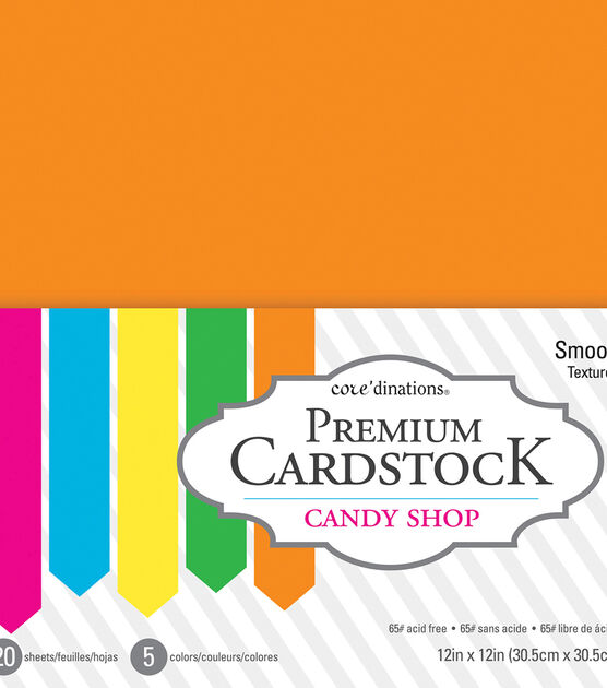 Core'dinations Value Pack Smooth Cardstock 12"X12" Candy Shop