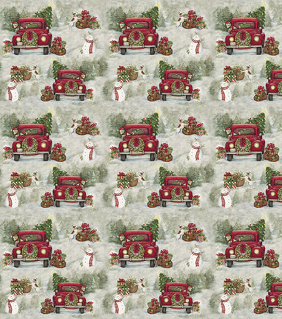 Springs Creative Country Drive Christmas Cotton Fabric, , hi-res, image 2