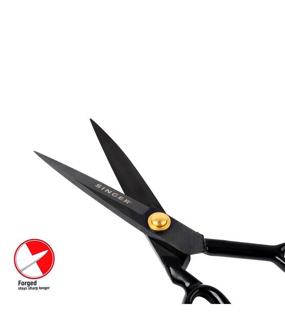 SINGER ProSeries 10" Forged Tailor Scissors, Black Oxidized Blades, , hi-res, image 3