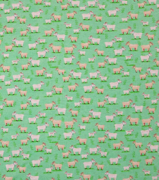 Goats Super Snuggle Flannel Fabric