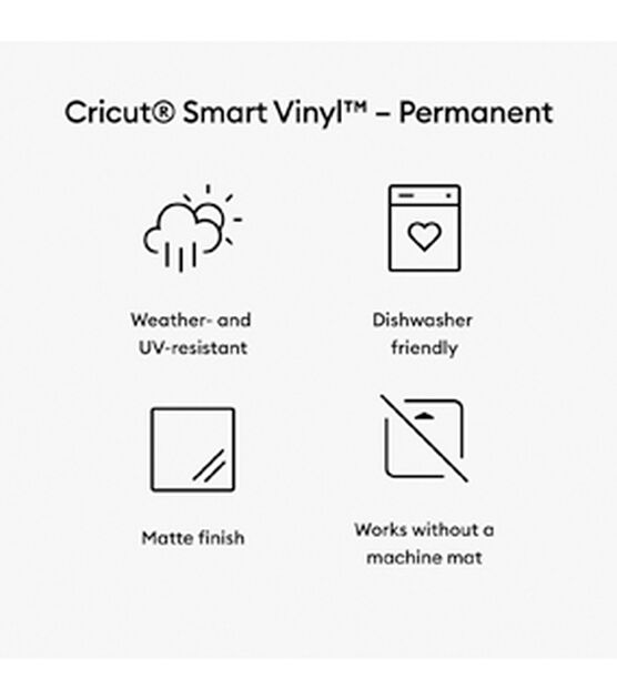 Cricut Venture 5'x25 Smart Permanent Vinyl White