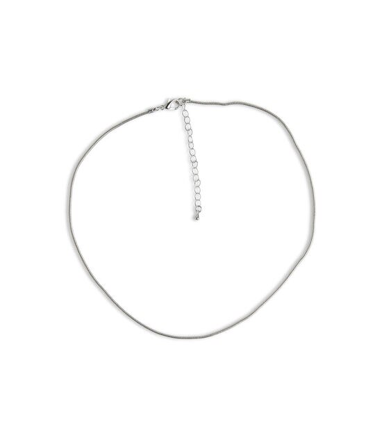 16" Silver Snake Necklace by hildie & jo, , hi-res, image 2