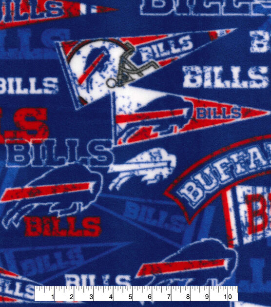 Fabric Traditions Buffalo Bills Fleece Fabric Retro