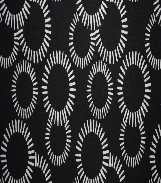 Overlapping Circles on Black Quilt Cotton Fabric by Quilter's Showcase, , hi-res, image 2