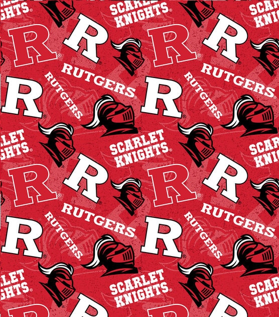 Rutgers University Scarlet Knights Cotton Fabric Tone on Tone, , hi-res, image 2