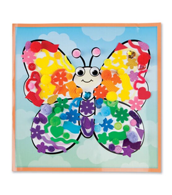 Faber-Castell 13" Sensory Craft Butterfly Sticky Wall Art, , hi-res, image 5