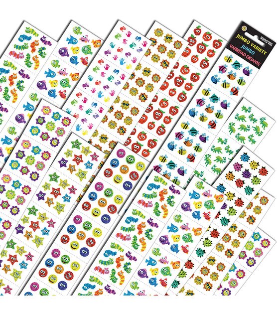 Sandylion 980pc Assorted Jumbo Variety Stickers