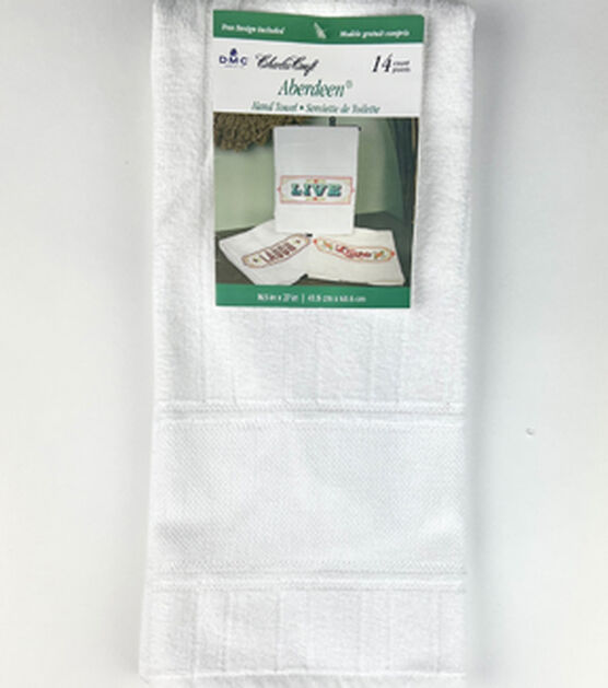 DMC 16.5" x 27" Velour Hand Towel Cross Stitch Kit