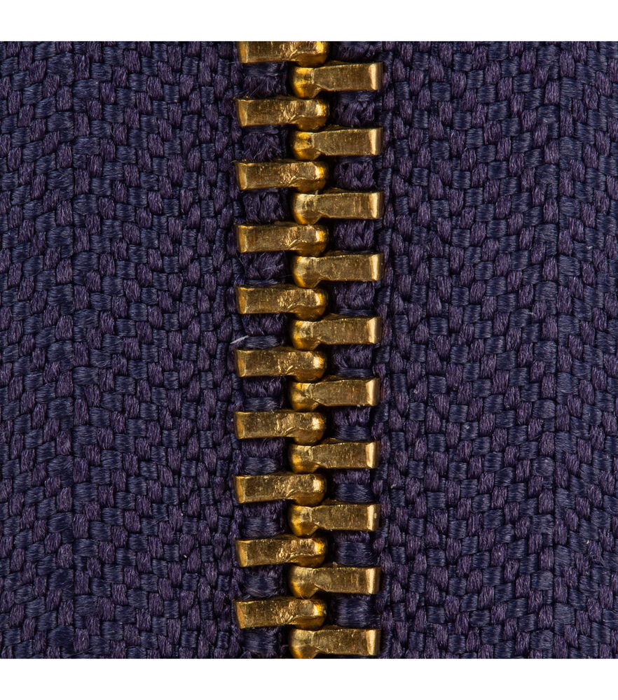 Coats & Clark Heavyweight Metal Separating Zippers 24", Navy, swatch, image 1