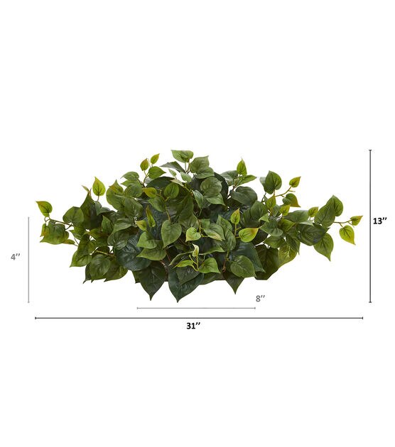 Nearly Natural Philodendron Ledge Plant, , hi-res, image 2