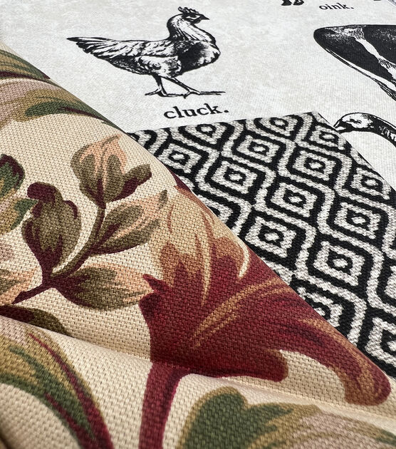 Rythym Raven Cotton Canvas Fabric, , hi-res, image 3