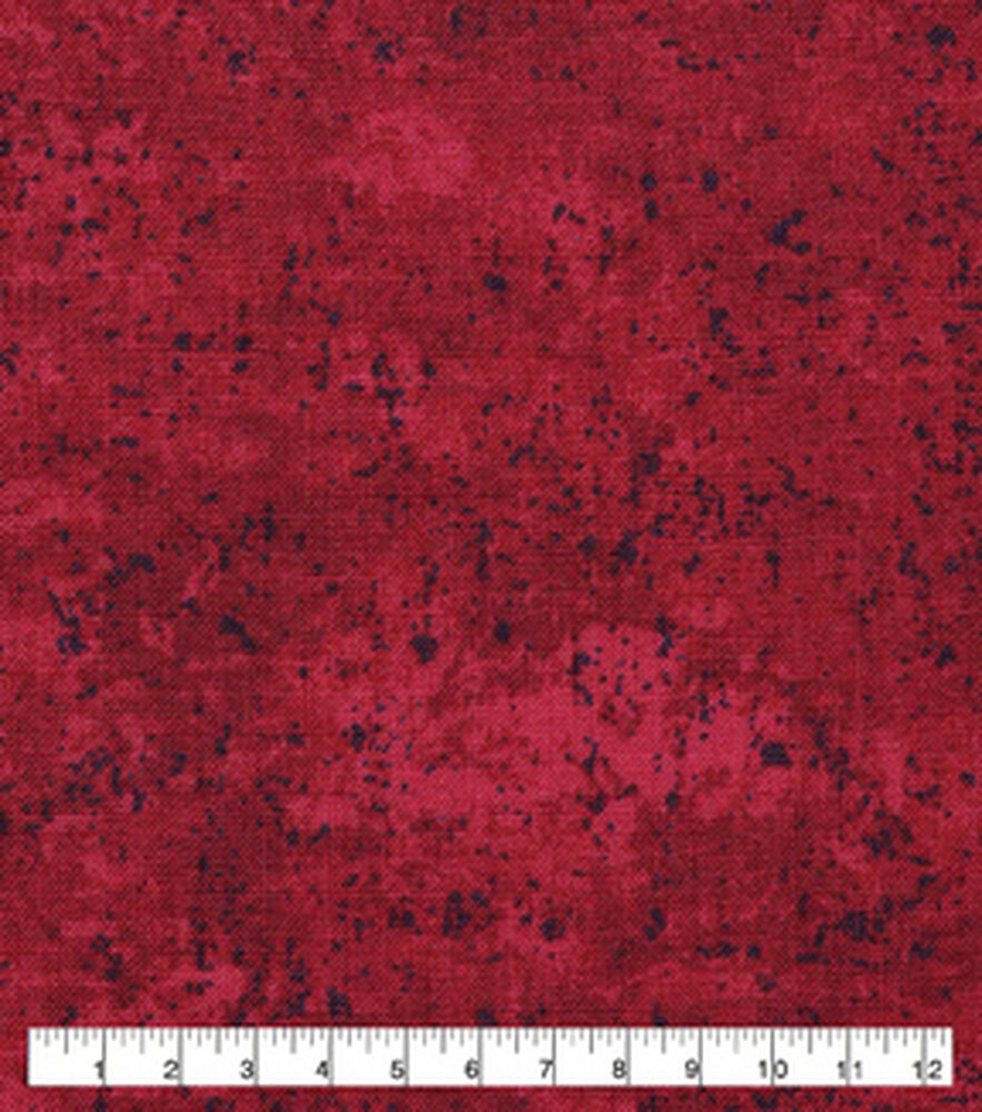 Gravel Cotton Fabric by Keepsake Calico, Red, swatch