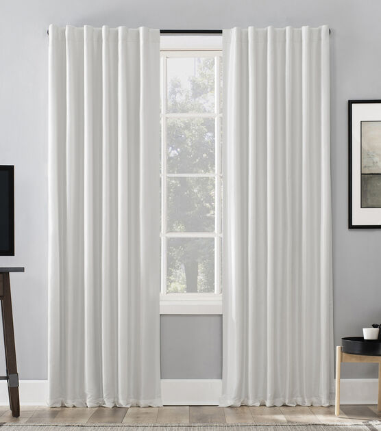 S Lichtenberg Faux Silk Pearl Blackout Backtab Curtain Panels 50" x 63"