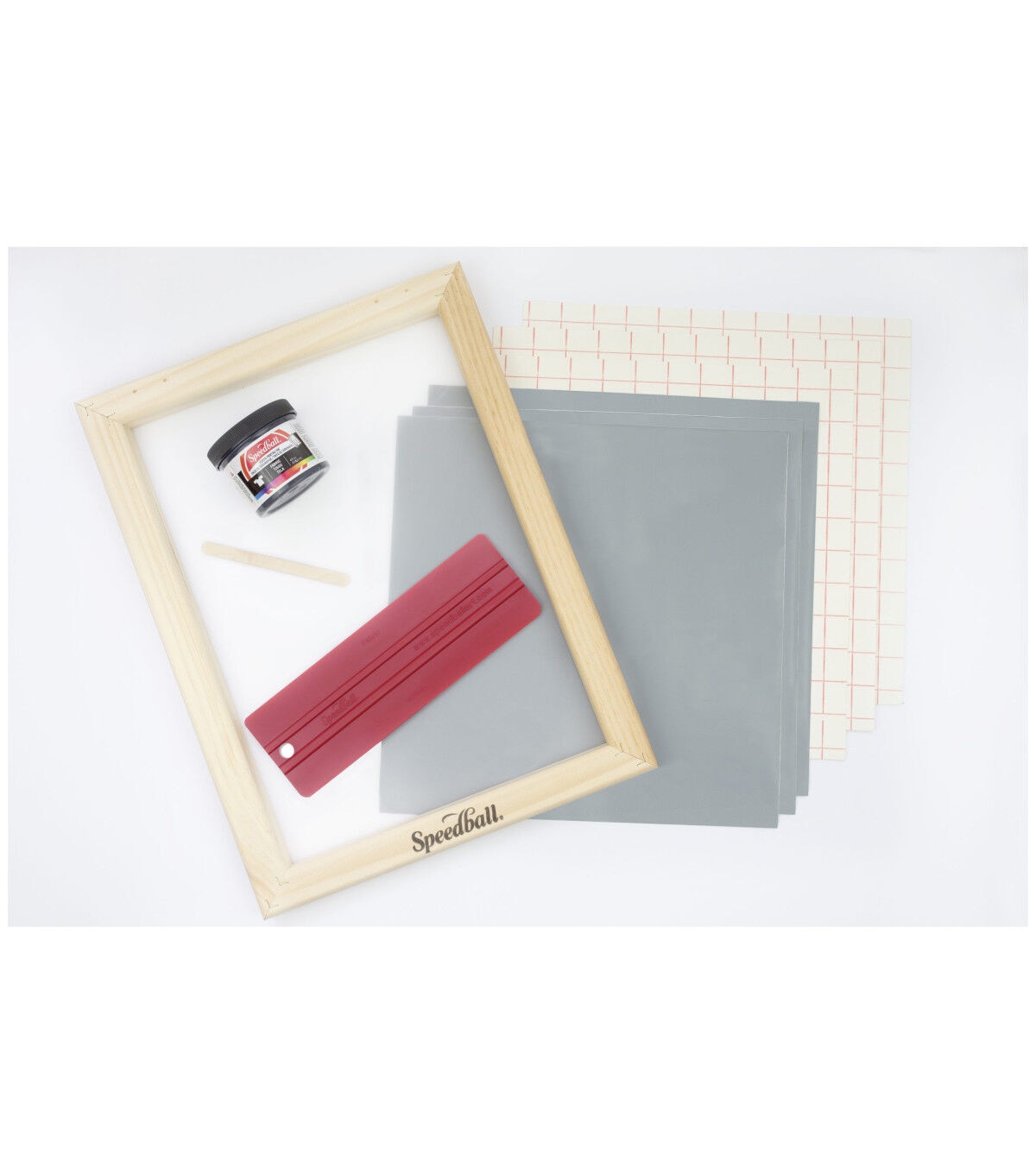 Speedball Screen Printing Kit with Ink, Squeegee, Frame, and UV Light