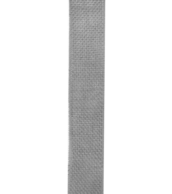 Decorative Ribbon 1.5" Solid Burlap Ribbon Gray, , hi-res, image 2