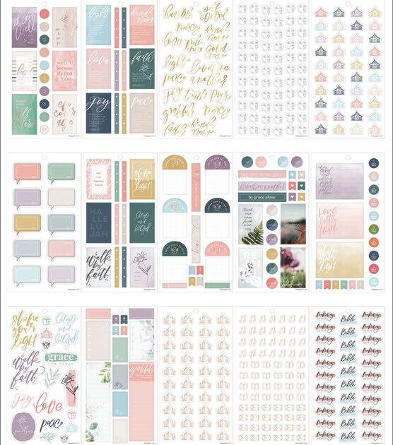 791pc Faith 30 Sheet Happy Planner Stickers, , hi-res, image 2