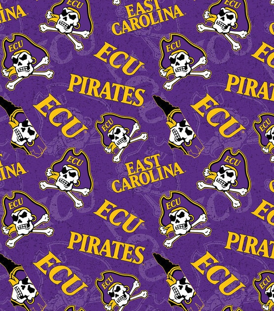 East Carolina University Pirates Cotton Fabric Tone on Tone, , hi-res, image 2