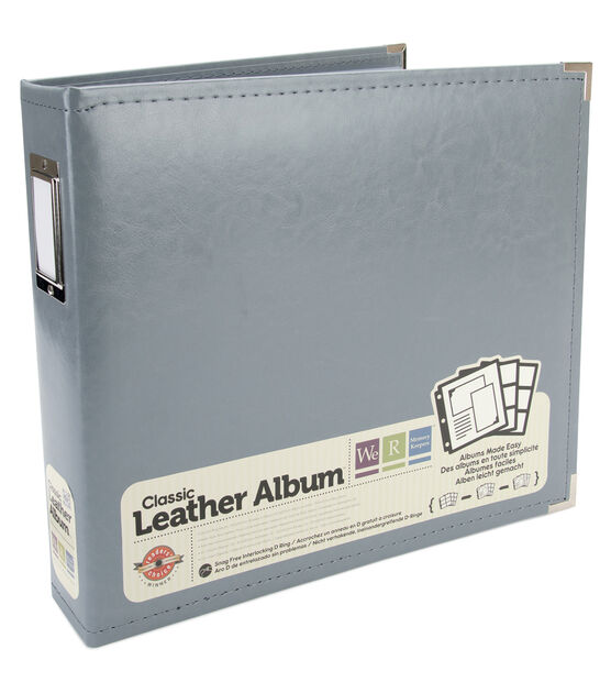  We R Memory Keepers 12x12 Black Leather Photo Album,  Protective Page Protectors Included : Arts And Crafts Supplies : Arts,  Crafts & Sewing