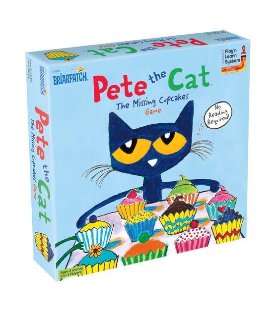 Briarpatch 41pc Pete the Cat Missing Cupcakes Game Kit