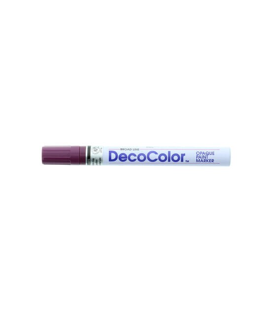 Marvy DecoColor Paint Marker - Ink Color: Black - 1 Each