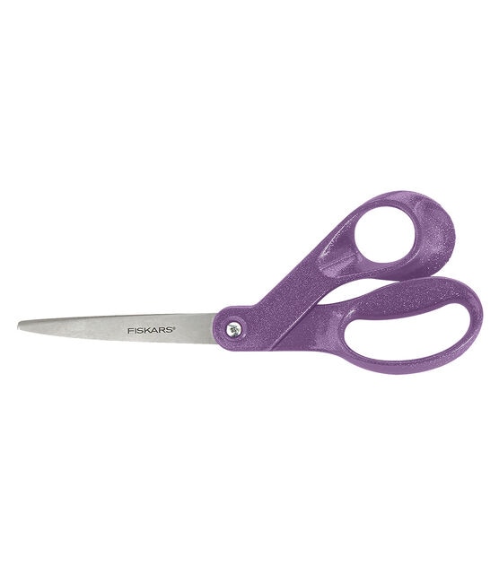 Purple Scissors For School Office Or Workshop 3d Icon Stock