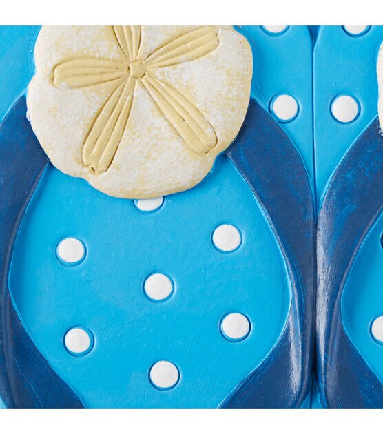 Zingz & Thingz Sand Dollar Flip Flops Stepping Stone, , hi-res, image 4