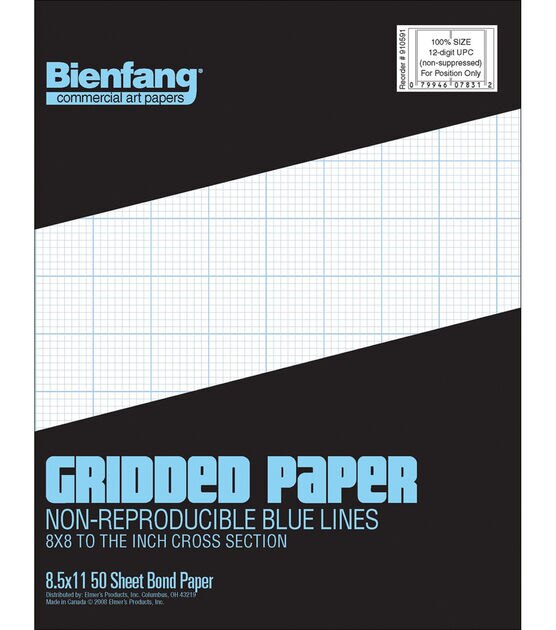 Bienfang Gridded Paper Pad 8.5"X11"