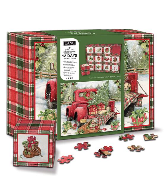 LANG Santa's Truck Advent Calendar Puzzle