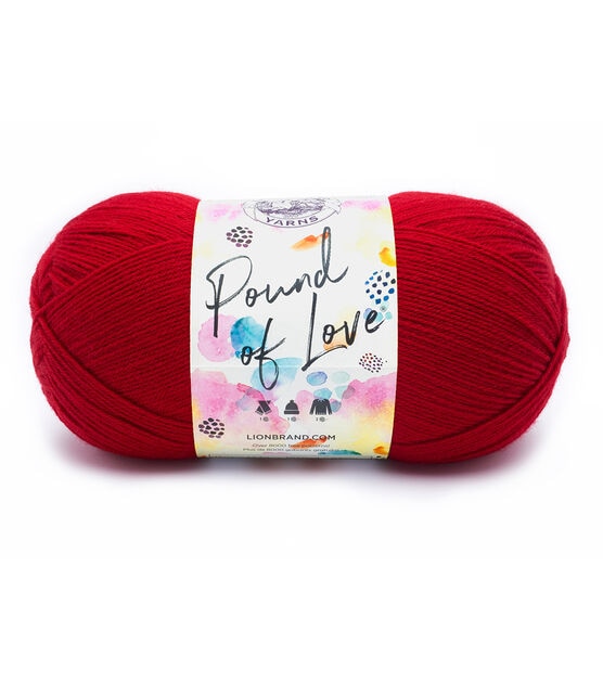 Lion Brand Pound Of Love 1020yds Worsted Acrylic Yarn, , hi-res, image 1