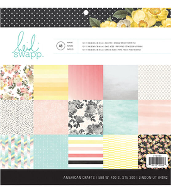 Heidi Swapp Hello Gorgeous 48 Sheets 12''x12'' Double-sided Paper Pad