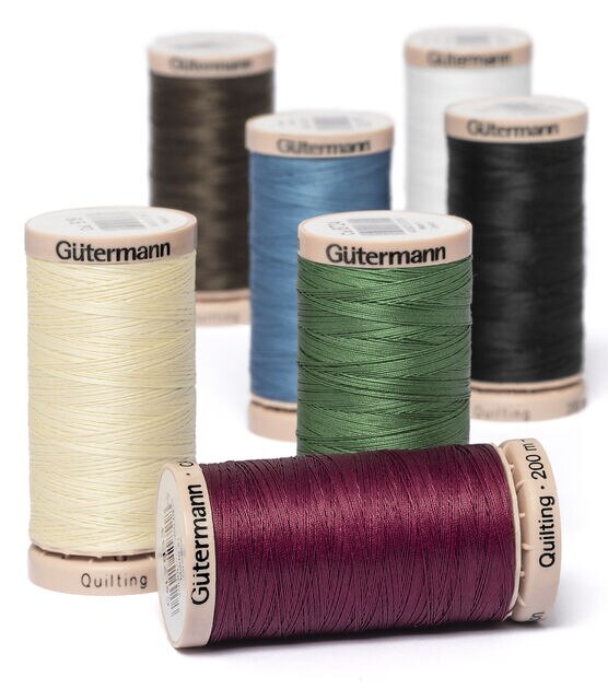 Gutermann 220yd Cotton 40wt Hand Quilting Thread, , hi-res, image 1