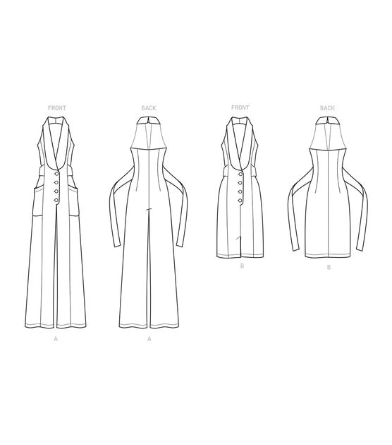 Simplicity Pattern S9097  Misses Dress Jmpsuit Size H5 (6-8-10-12-14), , hi-res, image 5