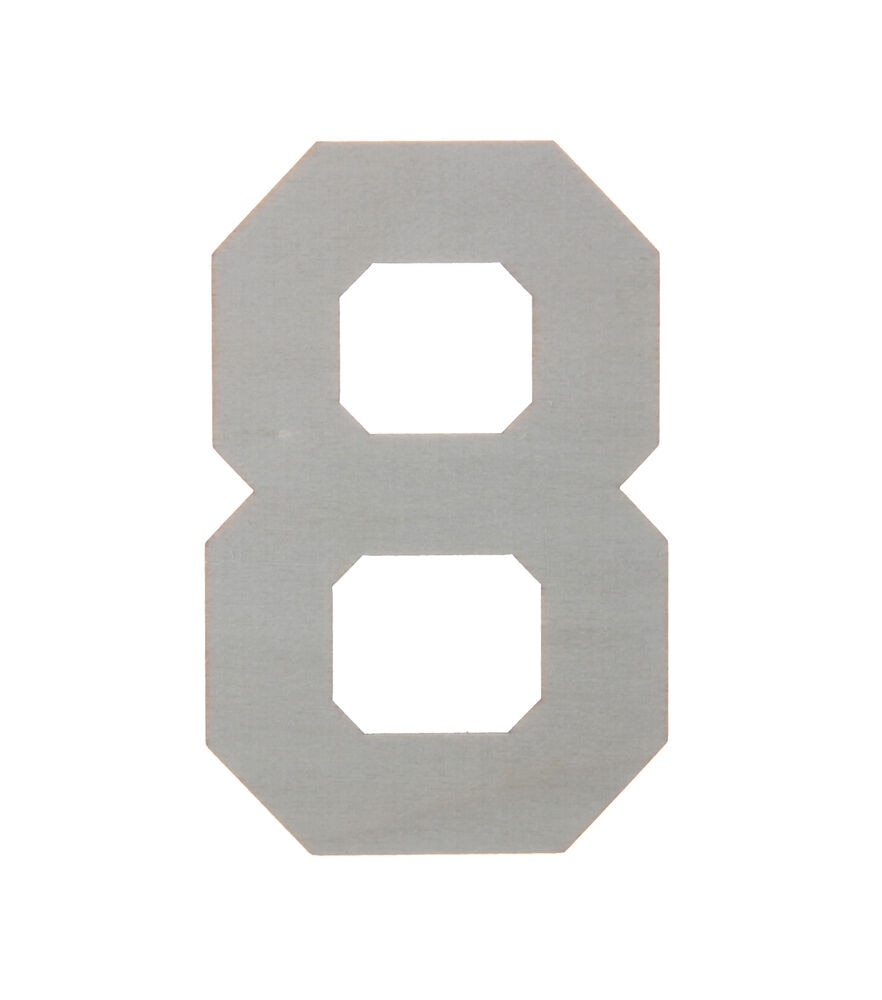 4 Wood Varsity Letters & Numbers By Park Lane - Eight