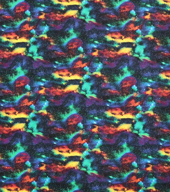 Rainbow Night Sky Super Snuggle Flannel Fabric, , hi-res, image 2