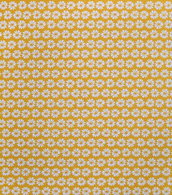 Daisy Yellow Super Snuggle Cotton Fabric