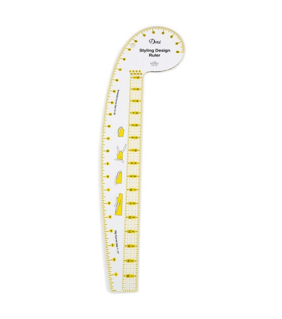 Dritz Styling Design Ruler with How-To Illustrations, , hi-res, image 1