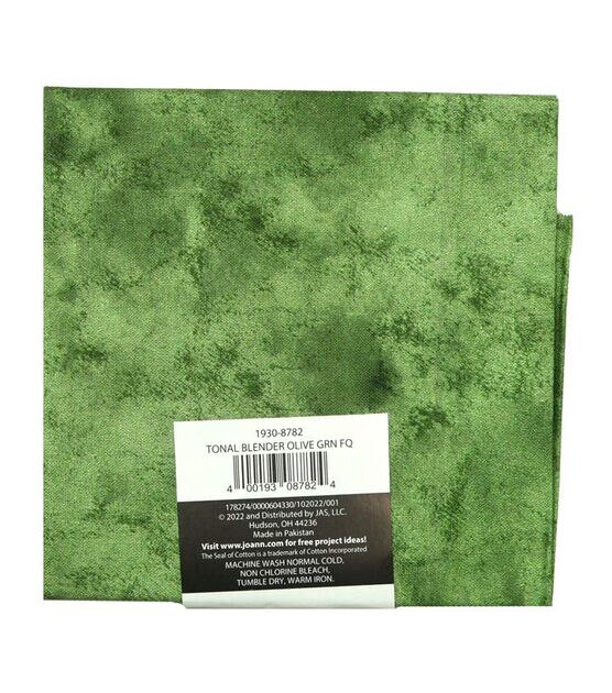 18" x 21" Green Blender Cotton Fabric Quarter 1pc by Keepsake Calico, , hi-res, image 2