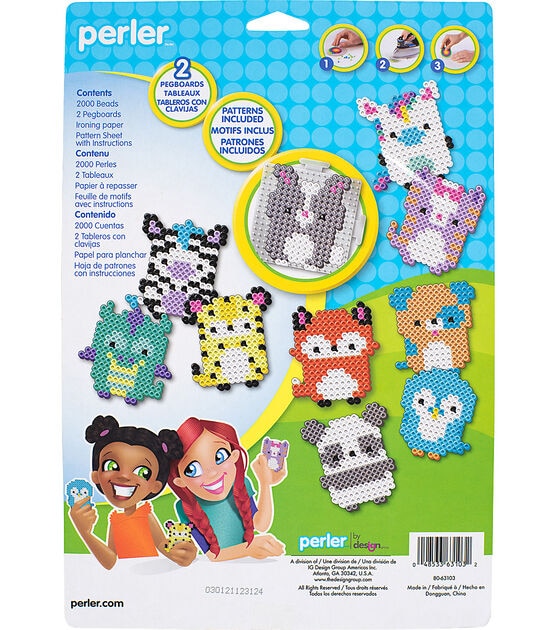 Perler 2004ct Cute Animals Blister Arch Fused Bead Kit, , hi-res, image 2