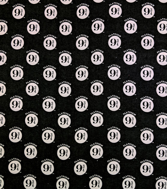 Harry Potter Flannel Fabric Platform 9-3/4" Black, , hi-res, image 2