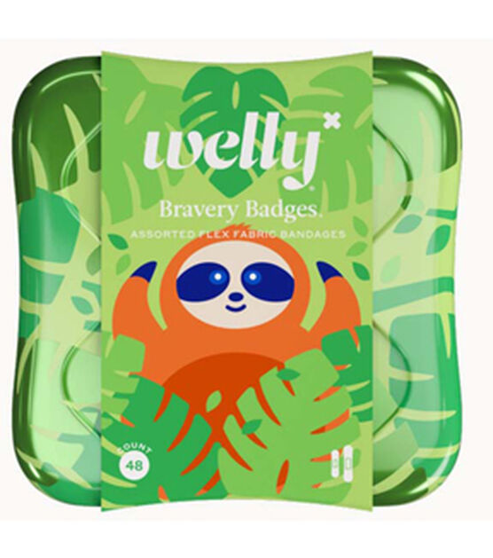 Welly 48ct Animal Bandages With Braver Badge Tin, , hi-res, image 1