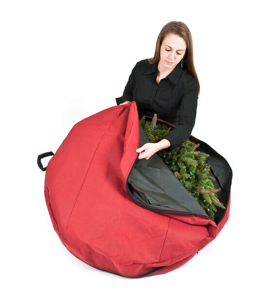 Santa's Bags 30in Direct Suspend Wreath Storage Bag, , hi-res, image 8
