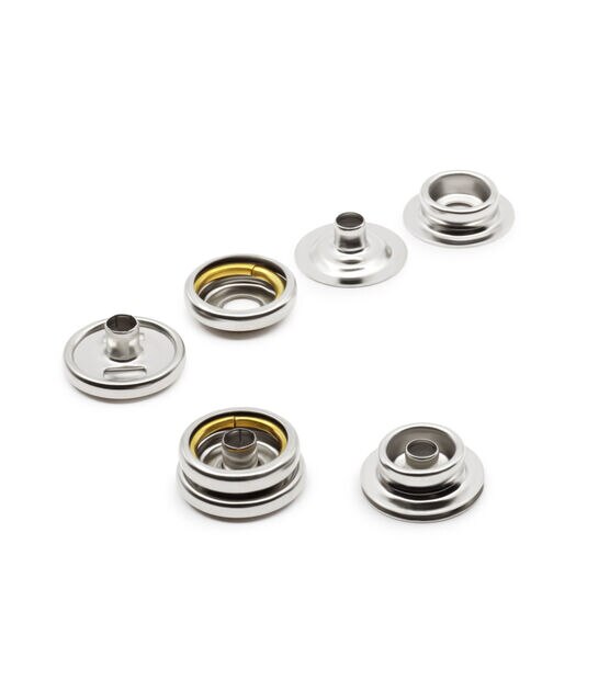  Dritz Heavy Duty Post & Stud Style 5/8in Nickel Includes Snaps  & Tools Fasteners, 5/8, 60 Sets