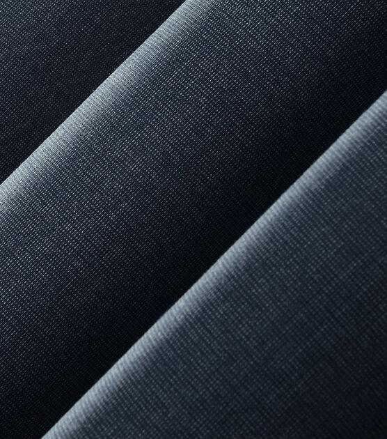 S Lichtenberg Navy Blue Grommet Curtain Panels 50" X 95", , hi-res, image 4
