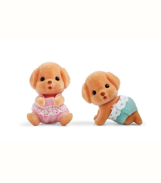 Calico Critters 1.75'' Toy Poodle Twins
