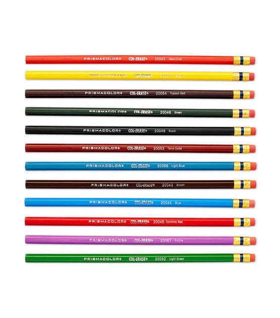 Prismacolor Col Erase Erasable Colored Pencils 12 Pack Assorted, , hi-res, image 2