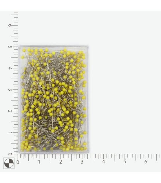 Dritz 1-3/4" Quilting Pins, 500 pc, Yellow, , hi-res, image 5