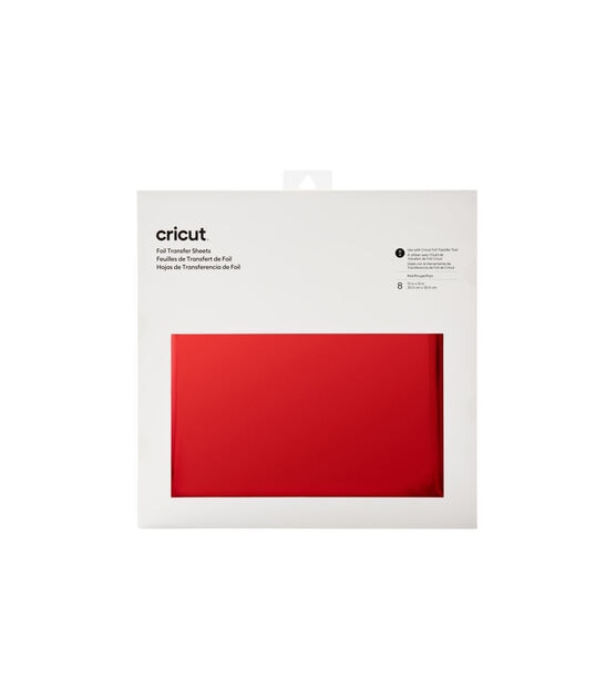 Cricut 12 x 12 Red Foil Transfer Sheets 8ct