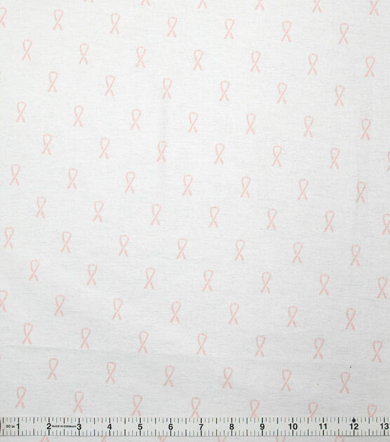 Breast Cancer Awareness Super Snuggle Light Pink Ribbon Flannel Fabric