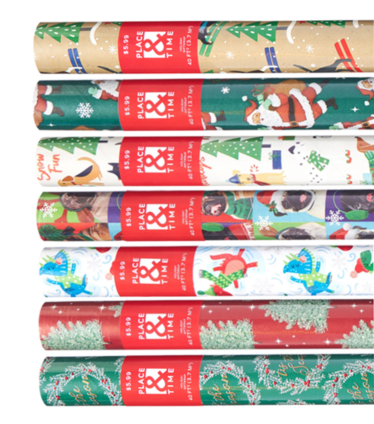 30 x 16' Christmas Wrapping Paper by Place & Time